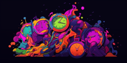 A pile of clocks representing DNS TTL A pile of clocks representing DNS TTL